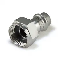 Муфта из нержавеющей стали с накидной гайкой 35* 1 (ZEISSLER) (60/5)