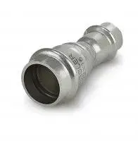 Mуфта двухраструбная 28*15mm из нержавеющей стали (ZEISSLER) (70/5)