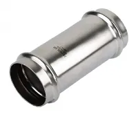 Mуфта надвижная двухраструбная 35*35mm из нержавеющей стали (ZEISSLER) (65/5)