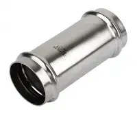 Mуфта надвижная двухраструбная 15*15mm из нержавеющей стали (ZEISSLER) (65/5)