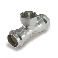 Тройник из нержавеющей стали 22*3/4*22 в.р. (ZEISSLER) (40/5)