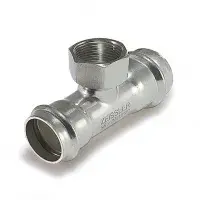 Тройник из нержавеющей стали 22*1/2*22 в.р. (ZEISSLER) (50/5)