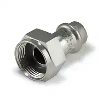 Муфта из нержавеющей стали с накидной гайкой 28*3/4 (ZEISSLER) (60/5)