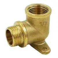 Уголок с креплением 1/2" г/ш латунный TIM (100/10)