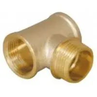 Тройник переходный 3/4" * 1/2" * 3/4" г/ш/г латунный TIM (60/10)