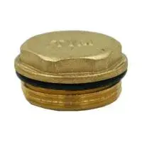 Заглушка 1/2" с уплотнительным кольцом латунная TIM (600/10)