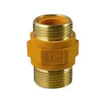 Ниппель газовый 3/4" ш/ш (диэлектрическая вставка) TIM (100/5)