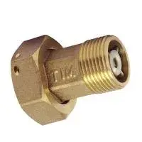Американка для счетчиков с обратным клапаном 3/4" г * 1/2" ш (пара) латунная TIM (70/10)