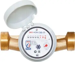 Счетчик воды унив. ЭКО НОМ СВ Д-25+КМЧ (корп.16см)
