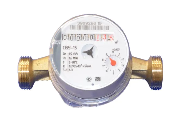 Счетчик воды универ. METER СВУ-15 (L=110мм / 335гр) без КМЧ