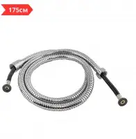 Шланг для душа с двойными замками и арм. рез. в оплетке 1/2" - 175 см LUX TIM (40/1)