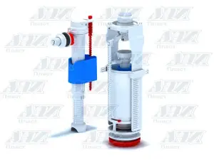 АНИ Арматура с бок/подв. 1/2" пласт. кн/белая(WC 8010 )