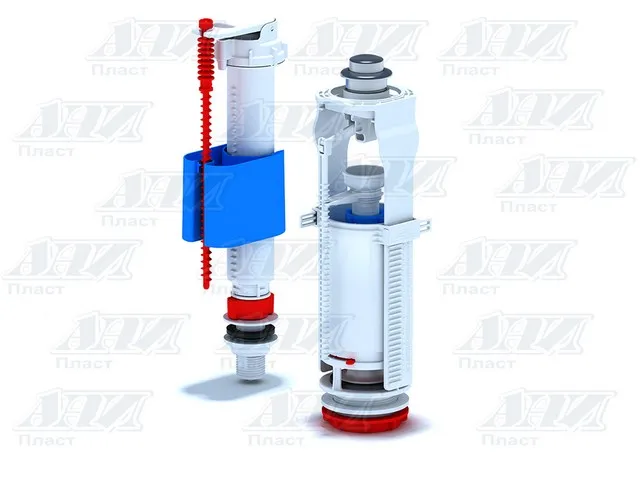АНИ Арматура с нижн/подв. 1/2" пласт. кн/хром (WC 8510C)