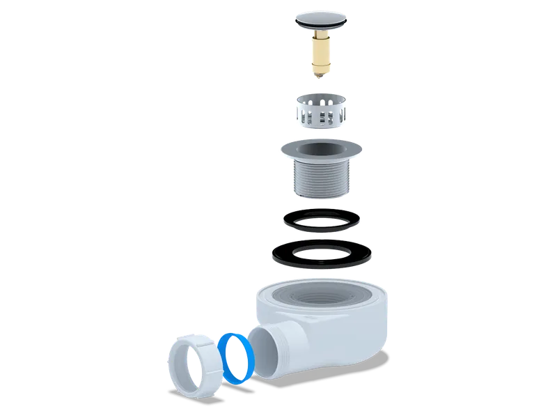 АНИ Сифон д/поддона 11/2" *50 h 53мм, клик-клак (сетка) E450 CL S