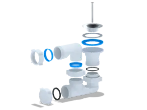 АНИ Сифон д/поддона регулируемый 11/2" *40 (Е 210)