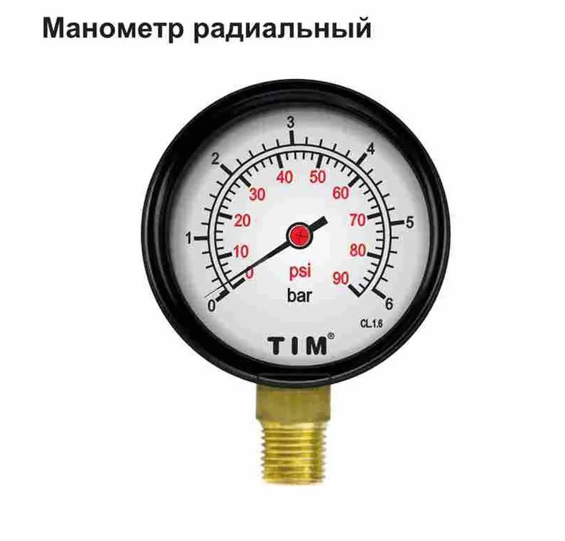 Манометр радиальный Y-50-16 бар прям. 60шт