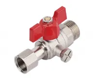 Кран шаровой для подключения манометра 1/2*3/8 TIM (60/30)