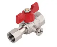 Кран шаровой для манометра 1/2"*1/4 ВР TIM (60/30)