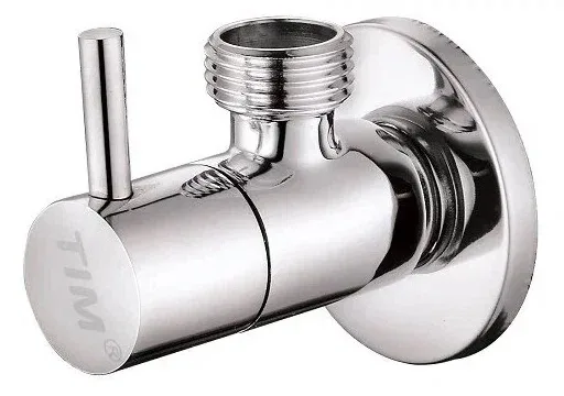 Кран угл.TIM 1/2-1/2 хр.кругл. (5825) 100