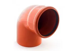 ПВХ-ОТВОД Ф110х90* Flextron РЫЖ. 15шт.