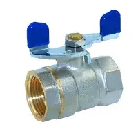 Кран шаровой (эконом) 3/4" г/г (бабочка) TIM (80/12)