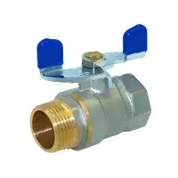 Кран шаровой (эконом) 1/2" г/ш (бабочка) TIM (128/16)