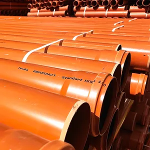 ТРУБА-ПВХ Ф110-2,00м. РЫЖ. FLEXTRON (толщ.3.2мм) 6шт