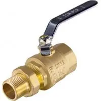 Кран шаровой 11/4" с американкой (бабочка) латунный TIM (12/3)