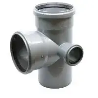 Крестовина 2-х пл. Ø110 * 110 * 50 * 90° (правая) ПВХ Flextron (8/1)