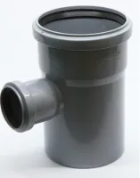 Тройник Ø110×50×90° серый Flextron (15)