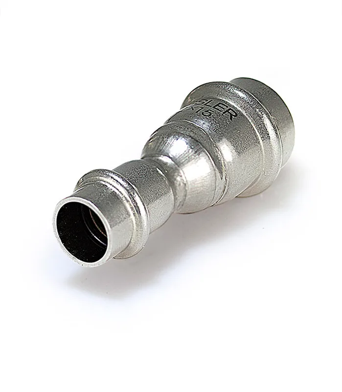 Муфта 18*15mm Двухраструбная из нержавеющей стали ZEISSLER 120/5