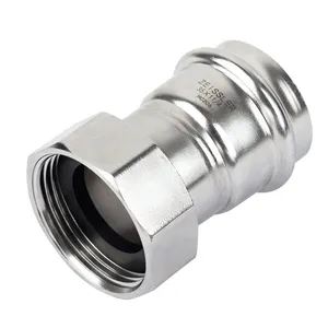 Муфта с накидной гайкой 22mm*1/2 из нержавеющей стали 90/5