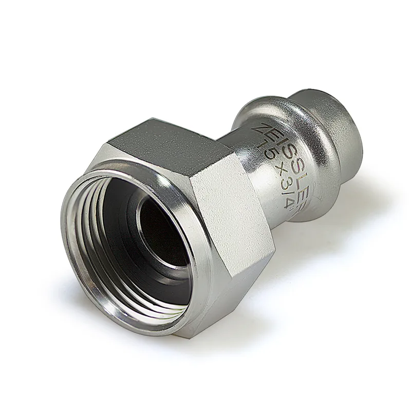 Муфта с накидной гайкой 22mm*3/4 из нержавеющей стали ZEISSLER 90/5