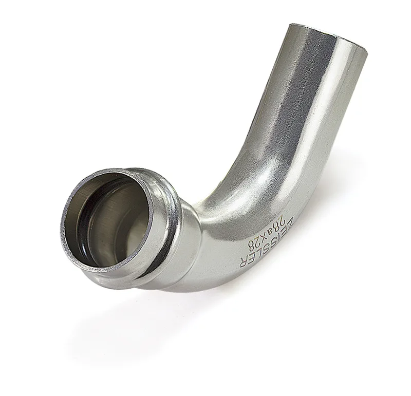 Пресс-угольник 90° 28*28mm Однораструбный из нержавеющей стали ZEISSLER 30/5