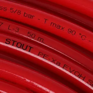 STOUT Труба сшит. с кислородн. 20х2,0 крас. 100м