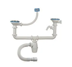 Сифон двойной 3"1/2х40 кв пер. с гофрой ОРИО А-40092