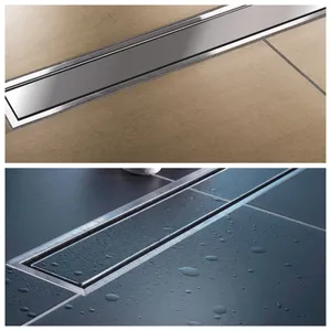 Трап с двухсторонней решеткой Evolux Glass 400*70