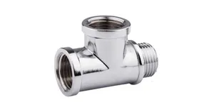 ХРОМ Тройник TIM 1/2"ш.г.г 80/20