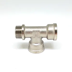Тройник никелированный 20в.в.н 3/4 г.г.ш (ZEISSLER) 40/5