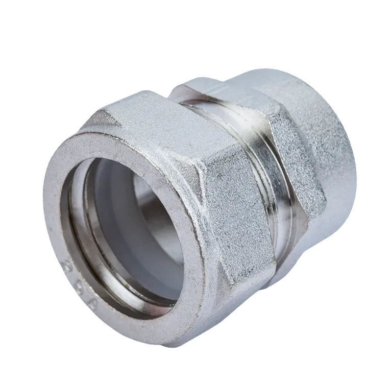 НИКЕЛЬ Муфта для гоф. трубы 25х1"1/4 вн. VER-PRO (60/2шт)
