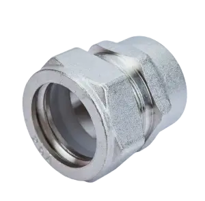 НИКЕЛЬ Муфта для гоф. трубы 25х1"1/4 вн. VER-PRO (60/2шт)