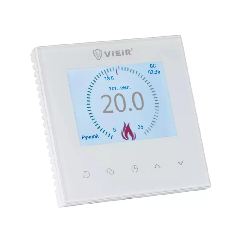 Термостат электронный комнатный с WI-FI (белый) ViEiR (36/1шт)