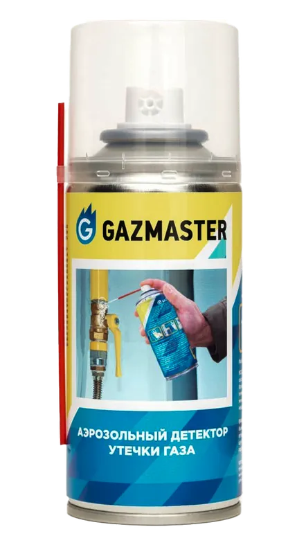 СМГ Аэрозольный детектор утечки газа, баллон 130мл. GAZMASTER (12/1шт)