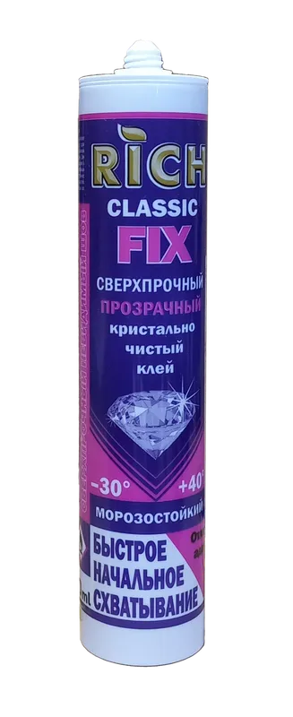 Клей монтажный CLASSIC FiX (под пист., ПРОЗ.) 310мл RiCH (15/1шт)