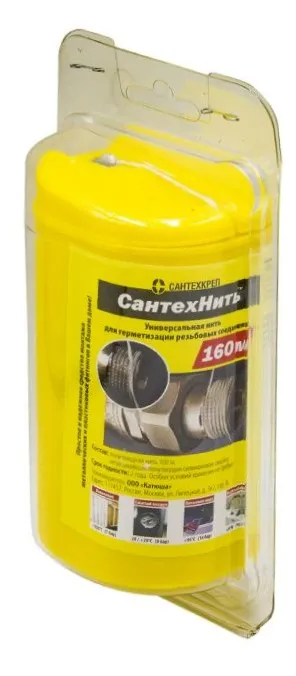 Нить для герметизации резьбы 160м. САНТЕХНИТЬ (60/6шт)