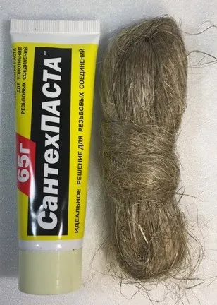 Сантехпаста 65 гр+лён 14гр (50/5шт)