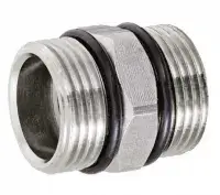 Ниппель с упл. кольцом 3/4" ш * 1" ш никель TIM (100/10)