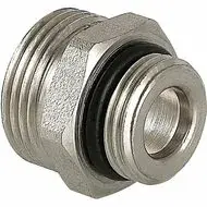 Ниппель с упл. кольцом 1/2" ш * 3/4" ш никель TIM (250/10)