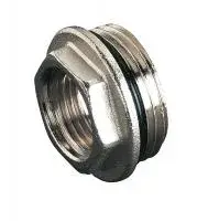 Футорка с уплотнительным кольцом 3/4" г *1" ш, никелированный TIM (220/10)