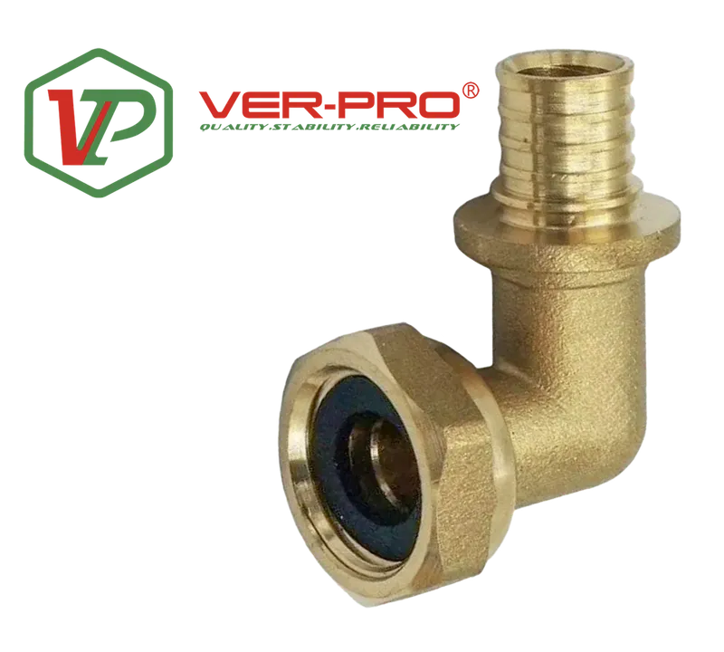 АКС. Уголок с НАК. гайкой 16*1/2 F "VER-PRO" (200/10шт)